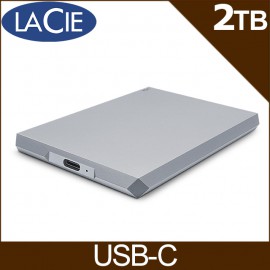 LaCie Mobile Drive USB-C 2TB 外接硬碟(太空灰)