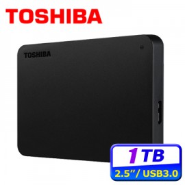 Toshiba Canvio Basics 黑靚潮lll 1TB 2.5吋行動硬碟