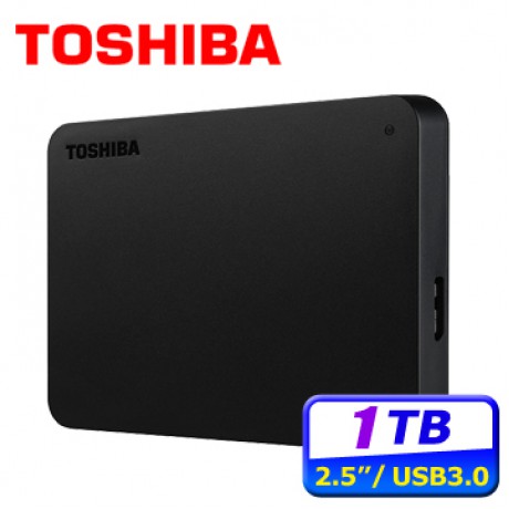 Toshiba Canvio Basics 黑靚潮lll 1TB 2.5吋行動硬碟