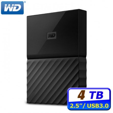 WD My Passport 4TB 2.5吋行動硬碟(靚黑)